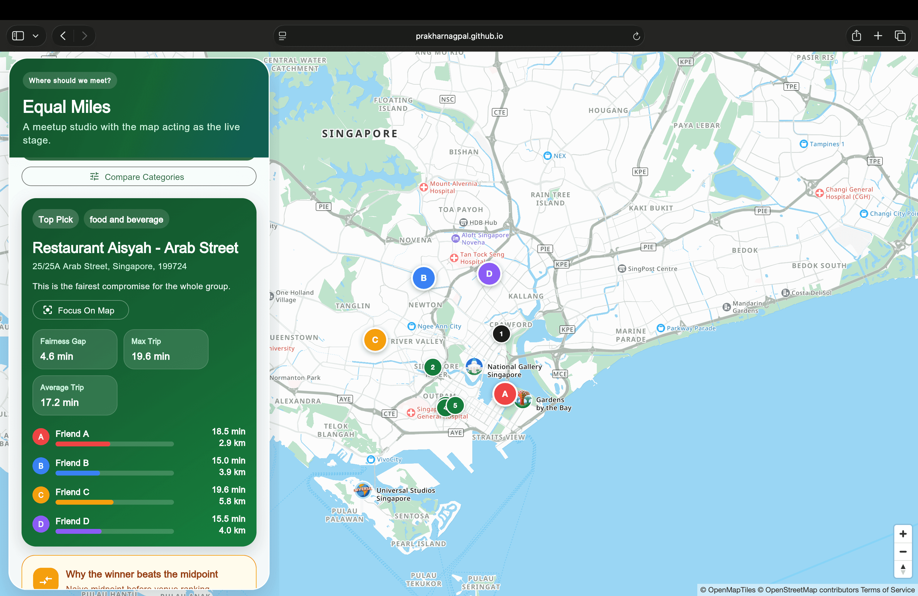 Equal Miles — Grab Maps Hackathon screenshot 2